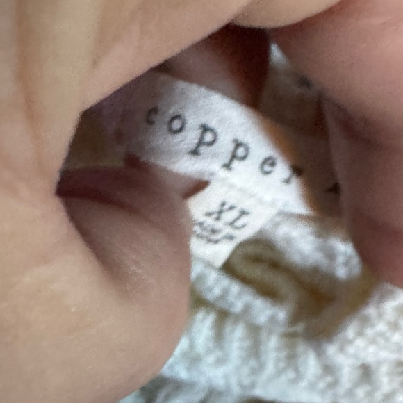 Copper Key Textured Cream Sweater - Picture 3 of 7